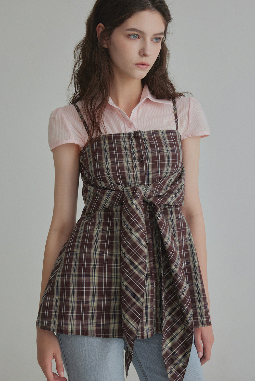 [TWEE] Robe Mini à Bretelles Nerdine Check