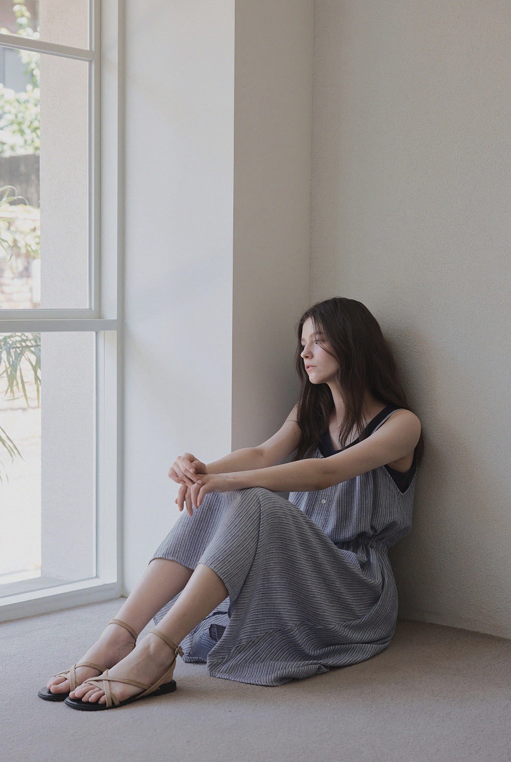 [TWEE] Comfy Check Sleeveless Dress Set