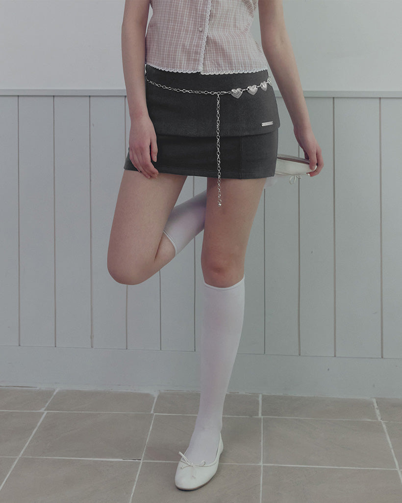 [TWEE] Bonir Folding Mini Skirt