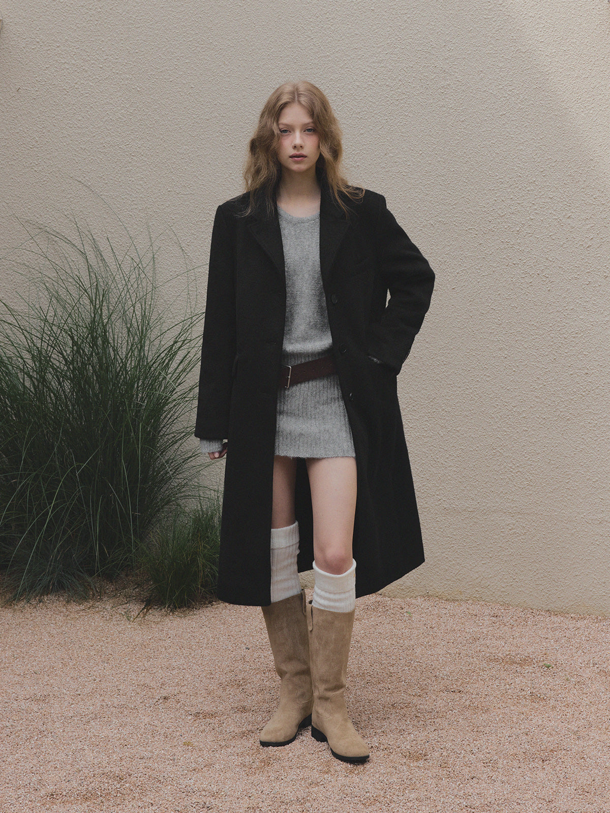 [TWEE]Muffin Tailored Single Long Coat