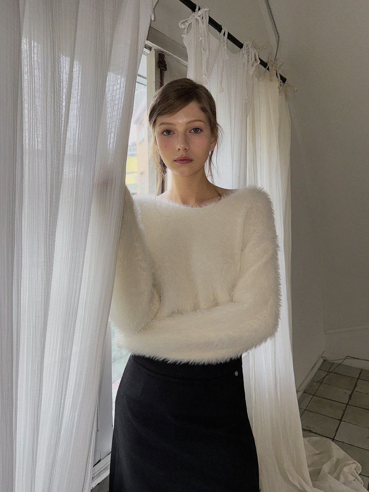 [TWEE] Áo Len Dệt Kim Dây Lưng Hollen