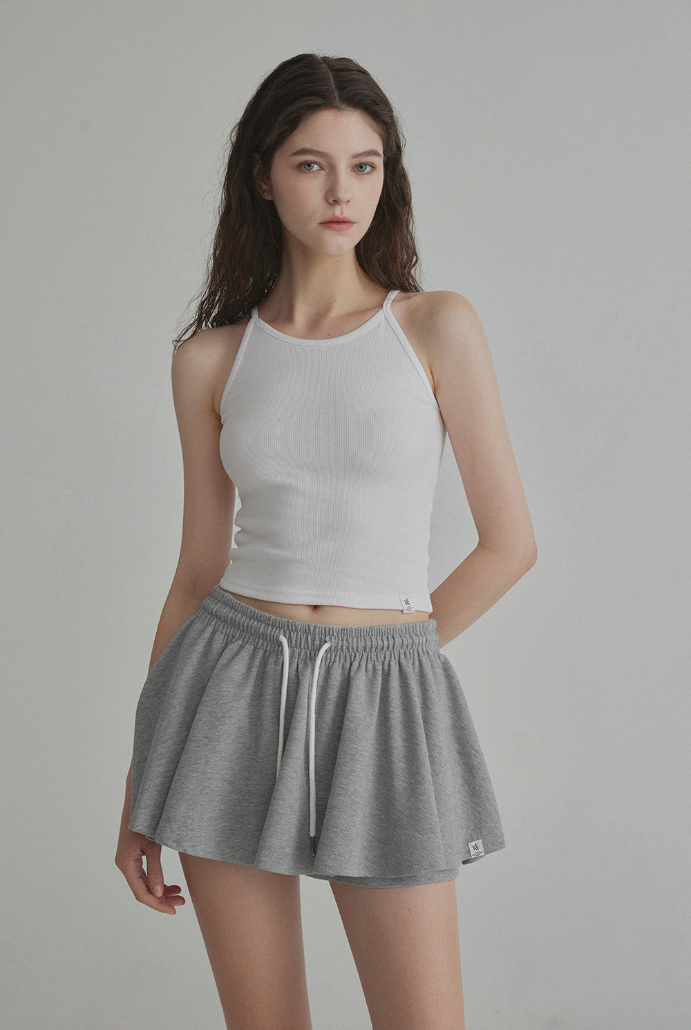 [TWEE] Rellin Layered Banding Skirt Pants