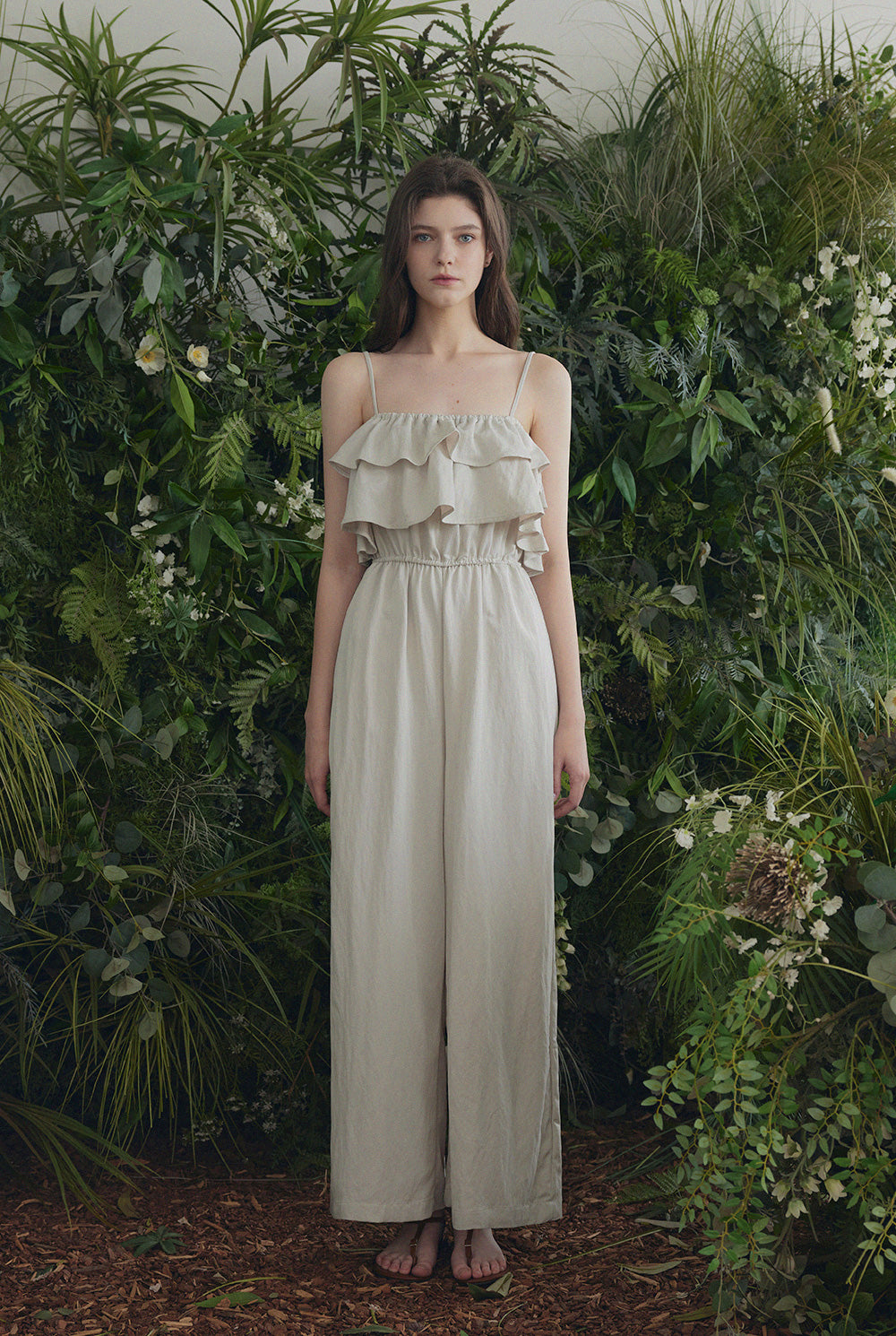 [TWEE] Dune Frill Sleeveless Jumpsuit