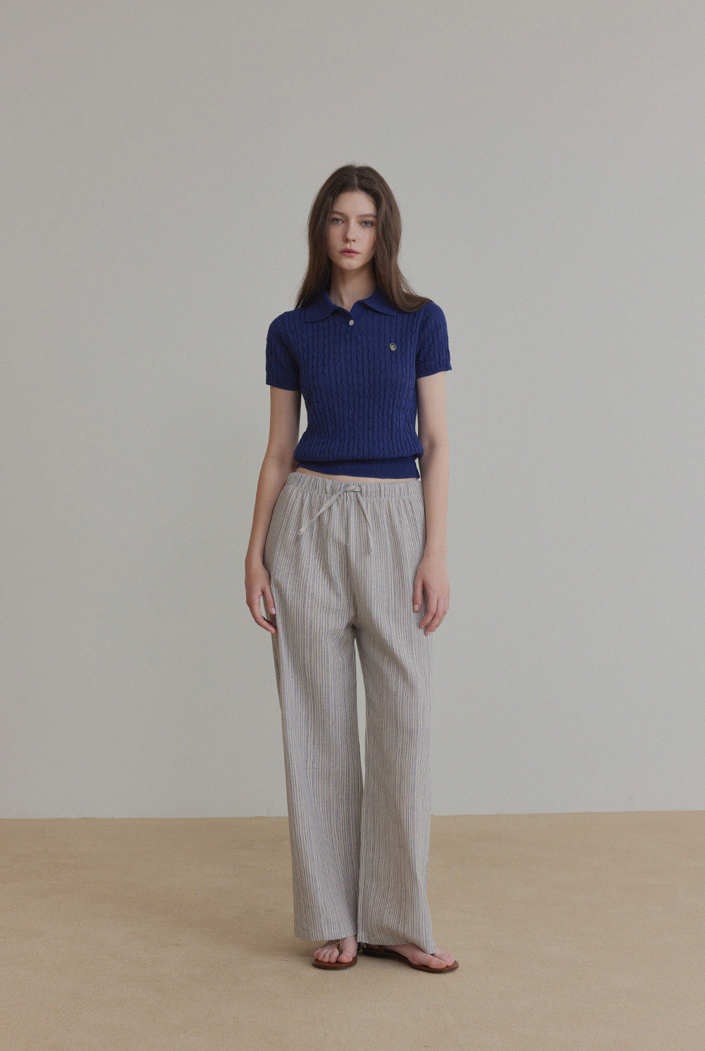 [TWEE] Blze Collared Short-Sleeve Knit