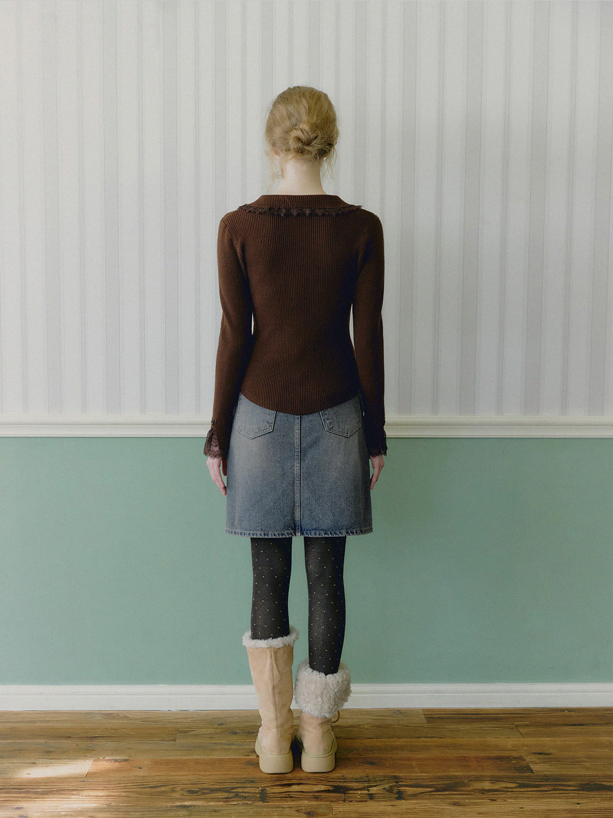 [TWEE] Veron Spitzenblumen-Strick