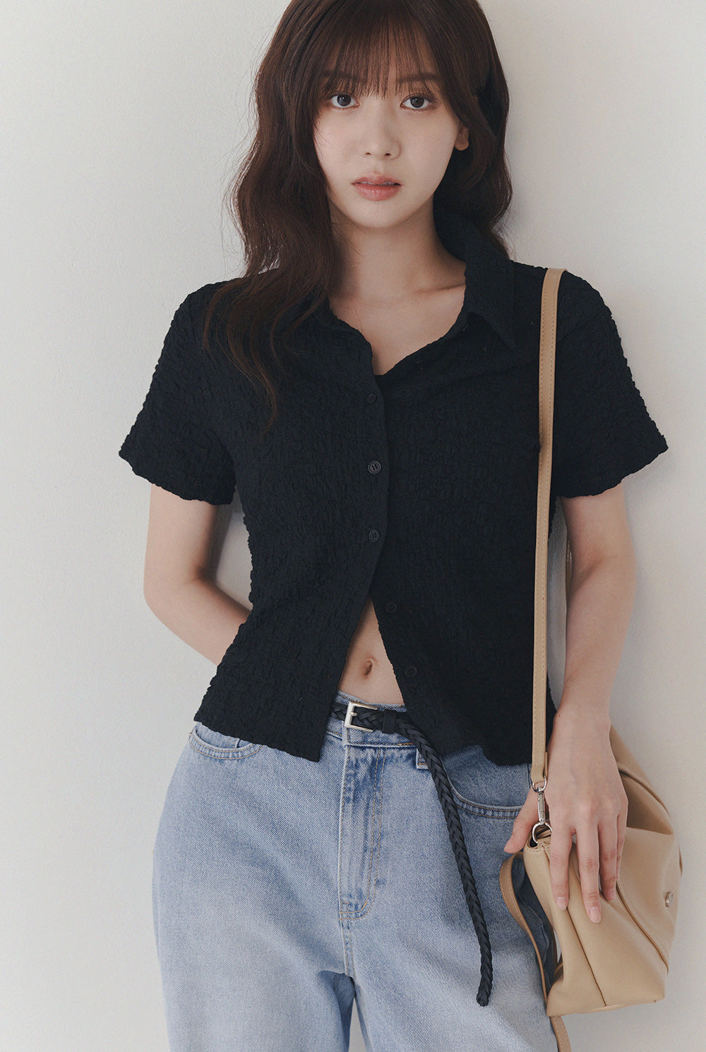 [TWEE] Blouse à col en dentelle fleur Billet
