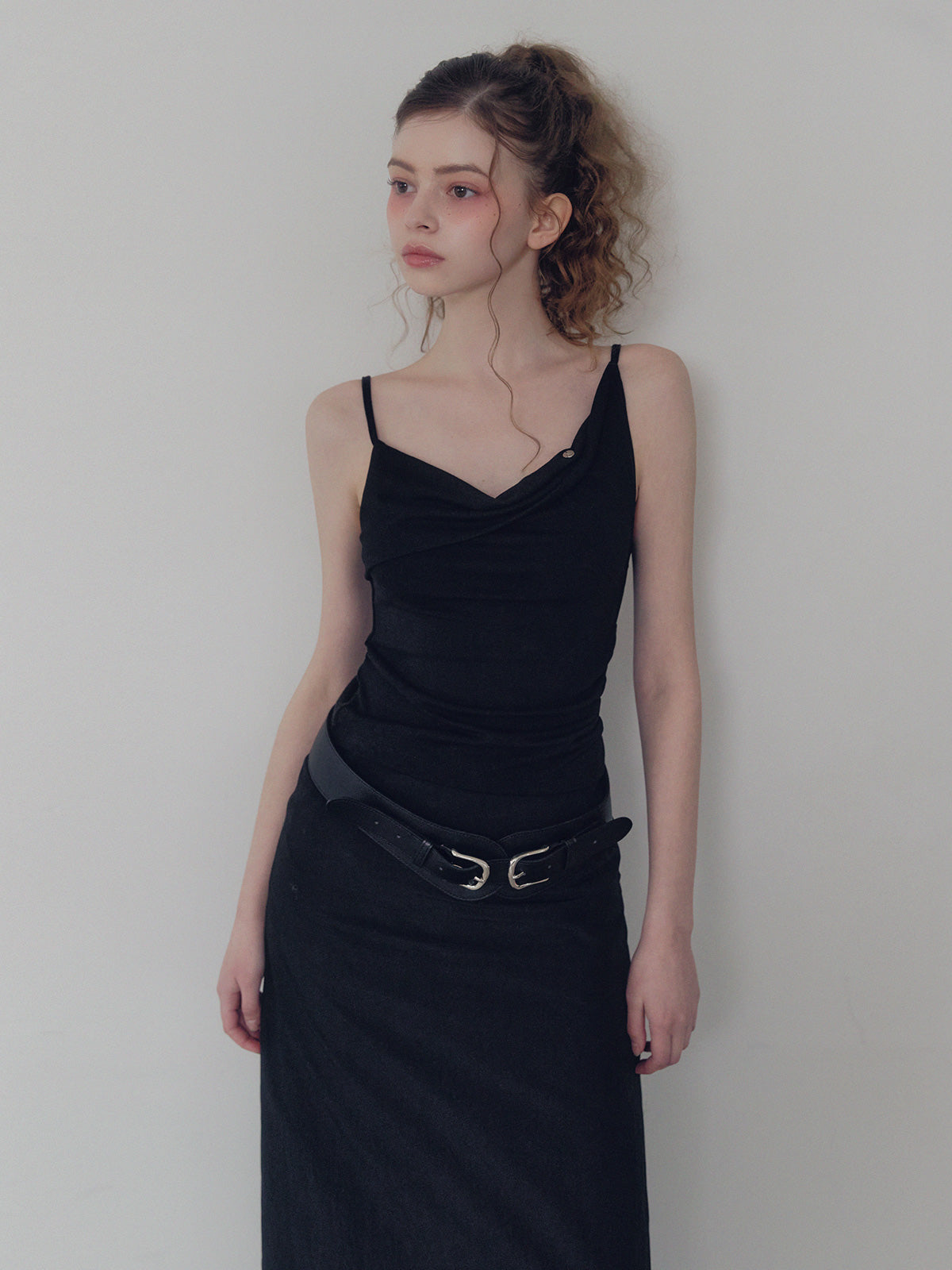 [TWEE] Dein shirring drape sleeveless