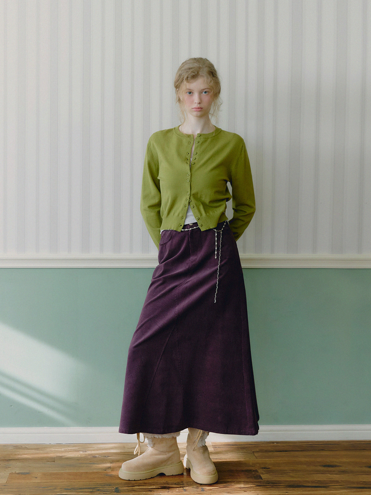 [TWEE] 투데트 코듀로이 맥시 롱 스커트