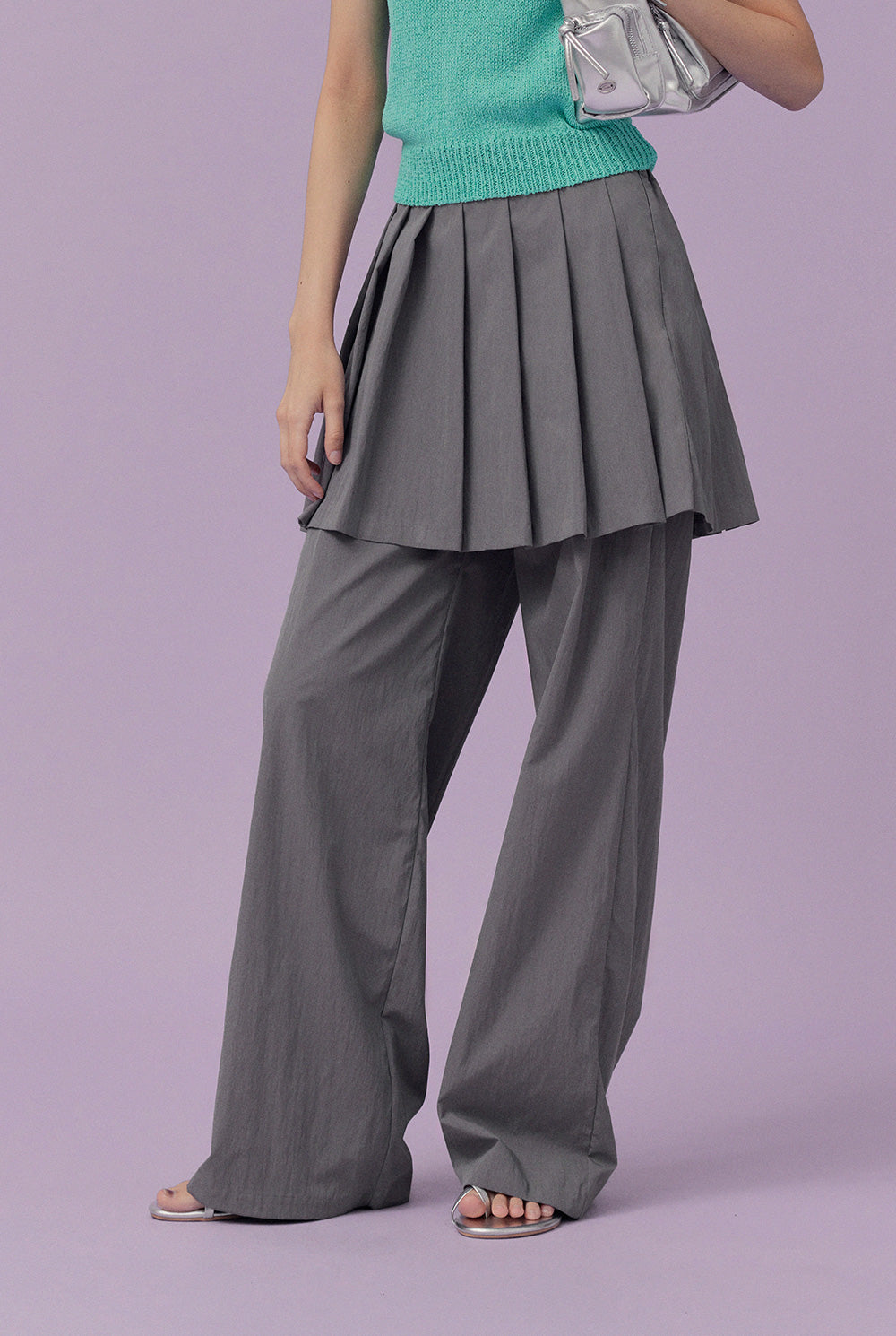 [TWEE] Bethel Pleats Layered Long Pants