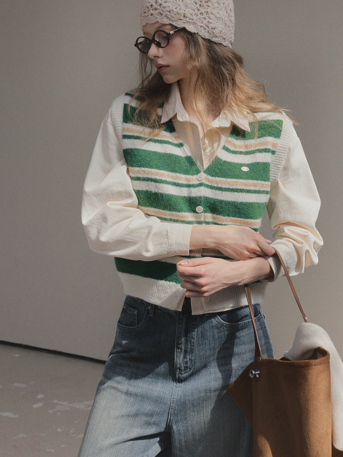 [TWEE] Idel Peach Pocket Langarmhemd