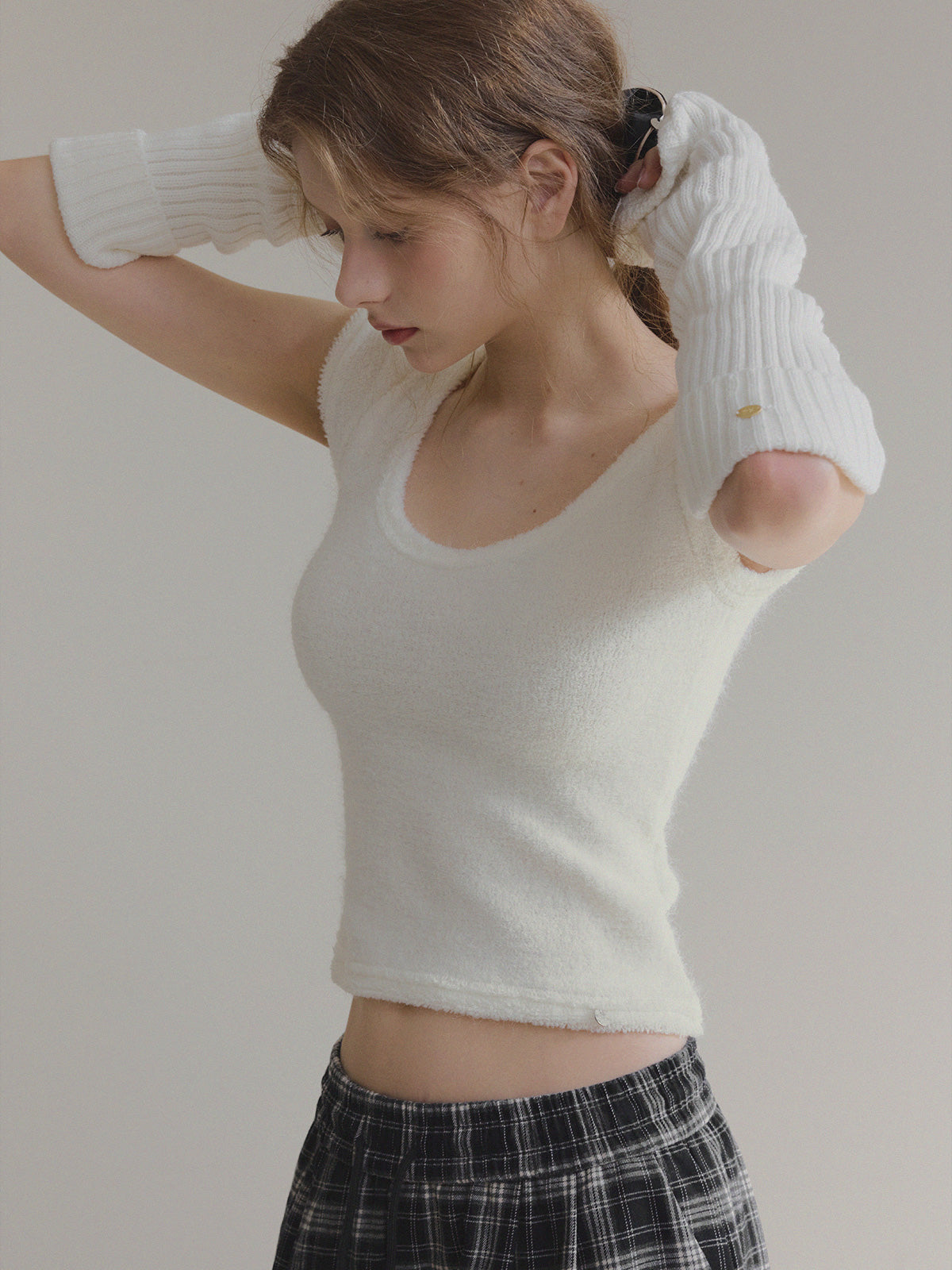 [TWEE]Moven Terry U-Neck Short-Sleeve T-Shirt