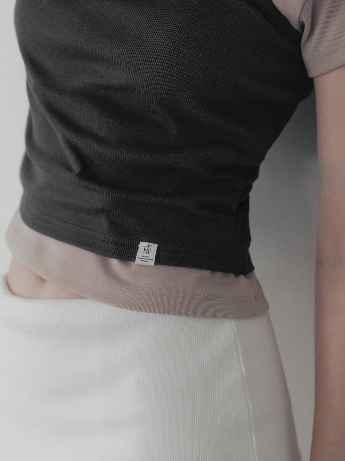 [TWEE] Cellon shirring one-shoulder sleeveless