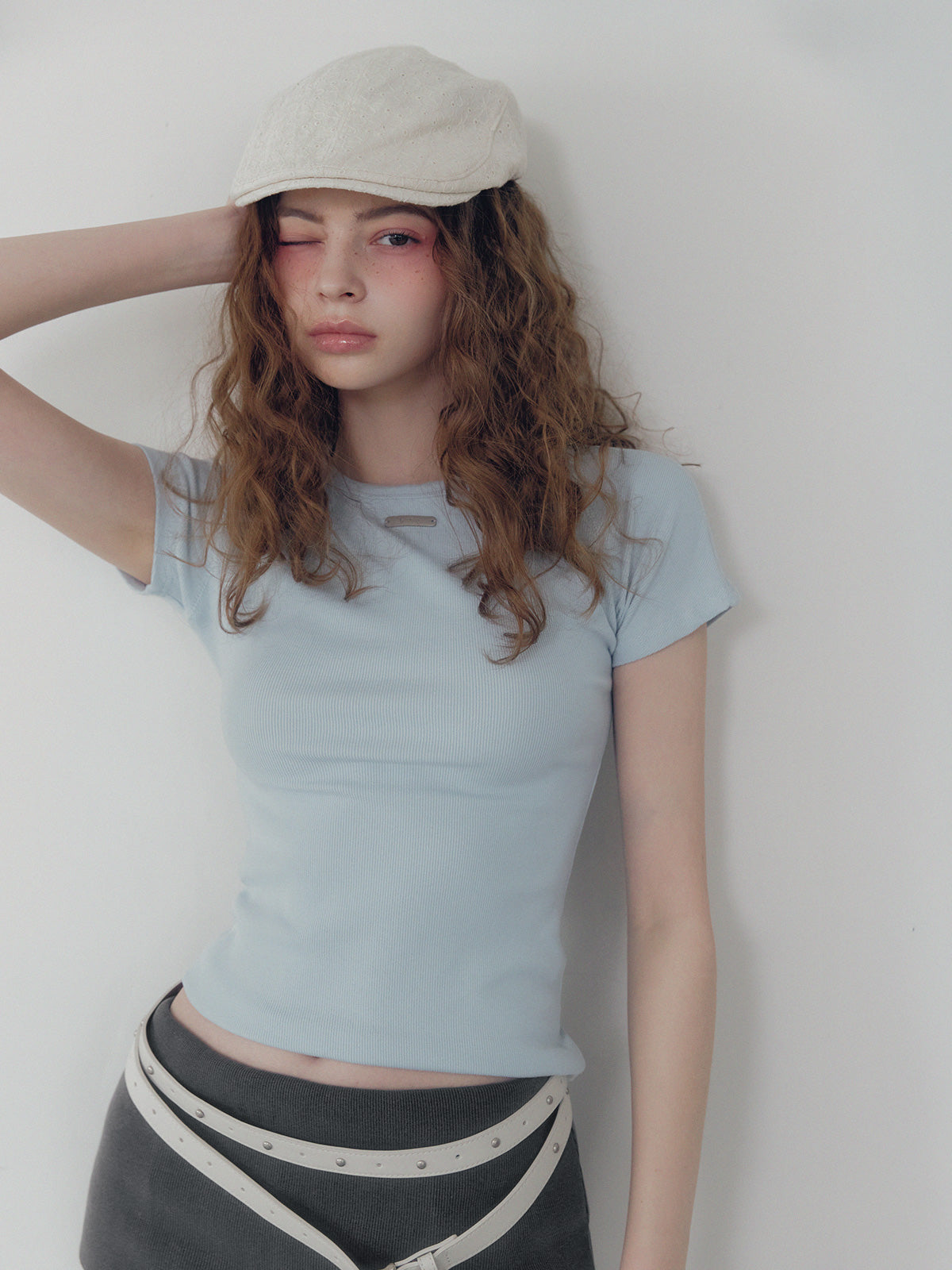 [TWEE] Nowell Panel Stitch Short-Sleeve T-Shirt