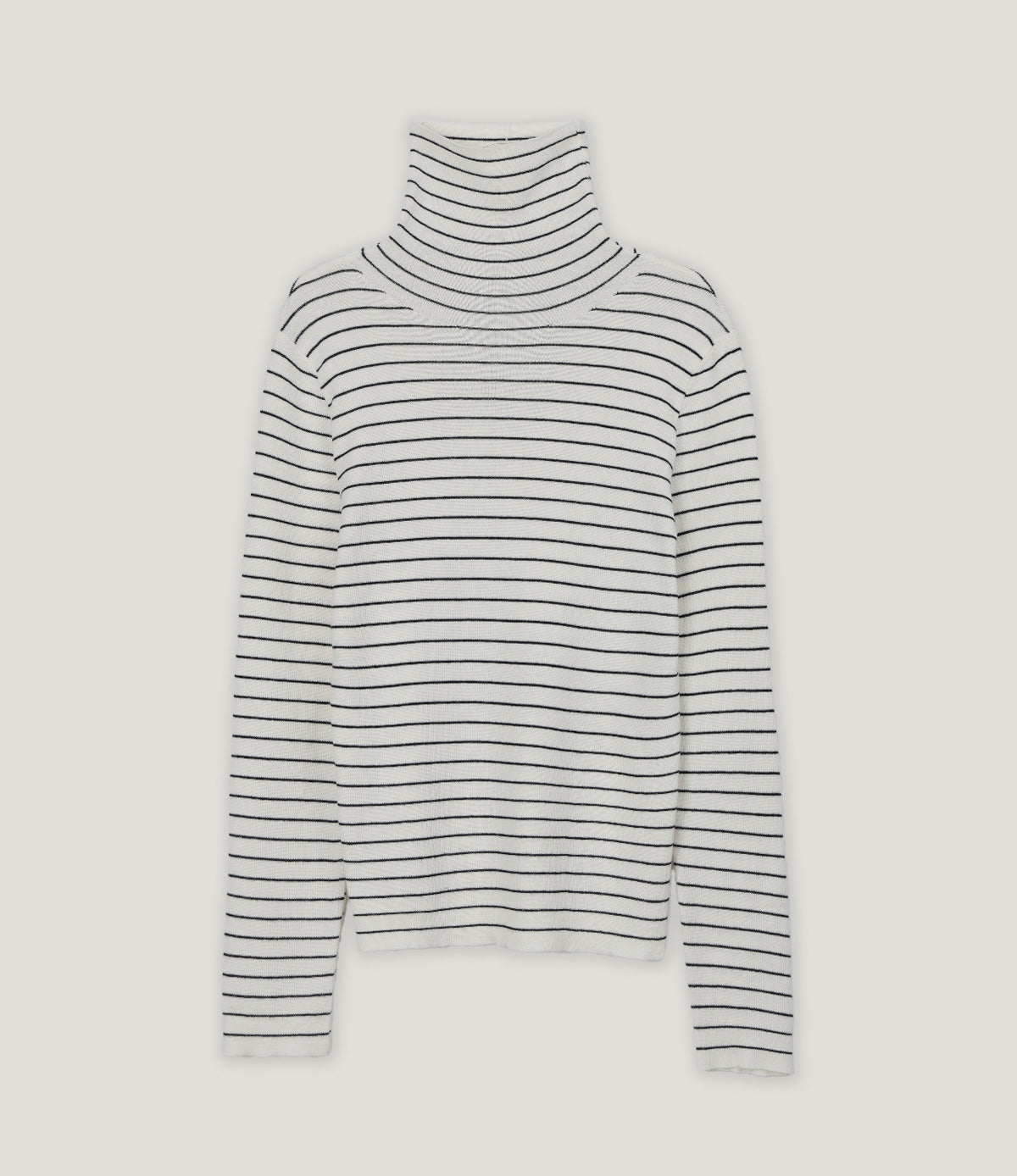 [TWEE] Ople Stripe Rollkragen-Stricktop