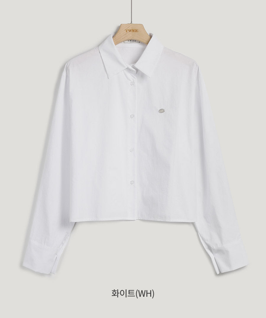 [TWEE]Riez Cropped Symbol Shirt