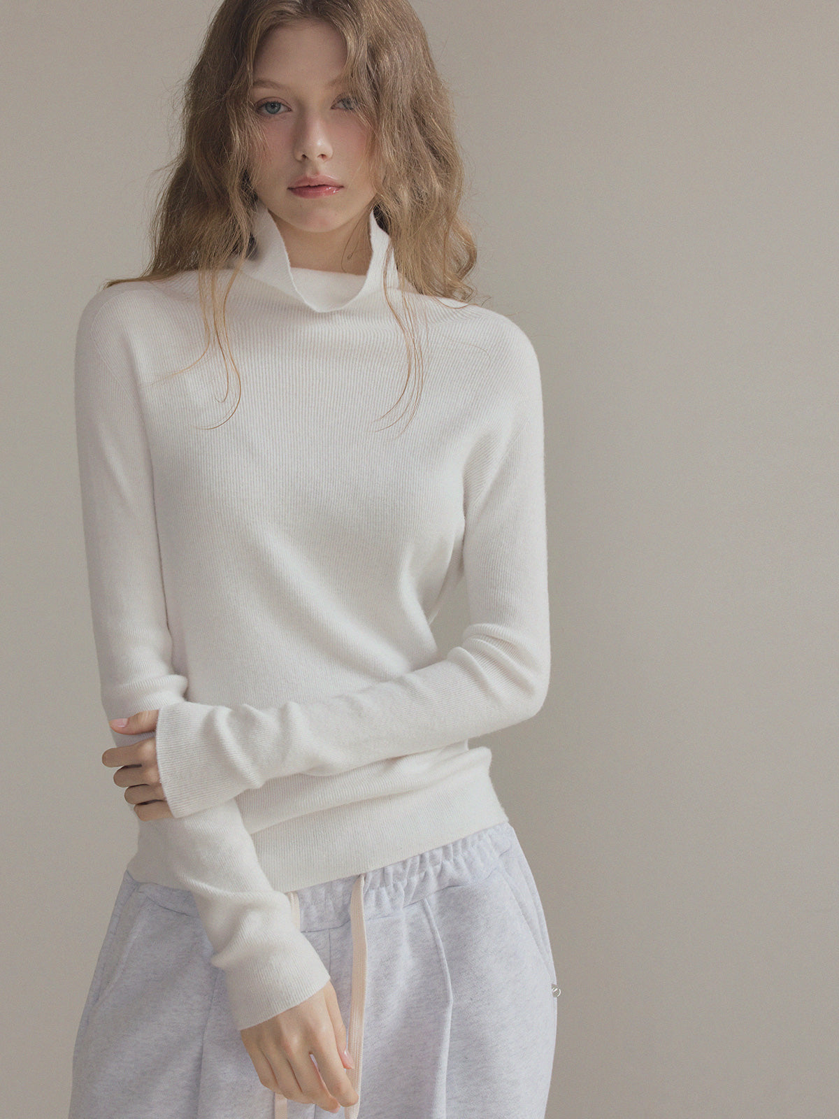 [TWEE] Áo Len Cổ Lọ Tay Dài Sames Wholegarment