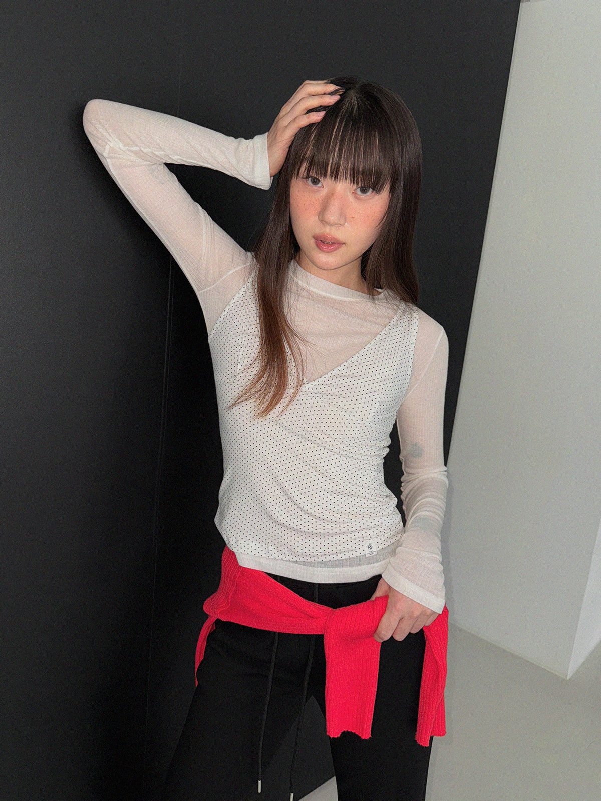 [TWEE] Kaive dot sleeveless top