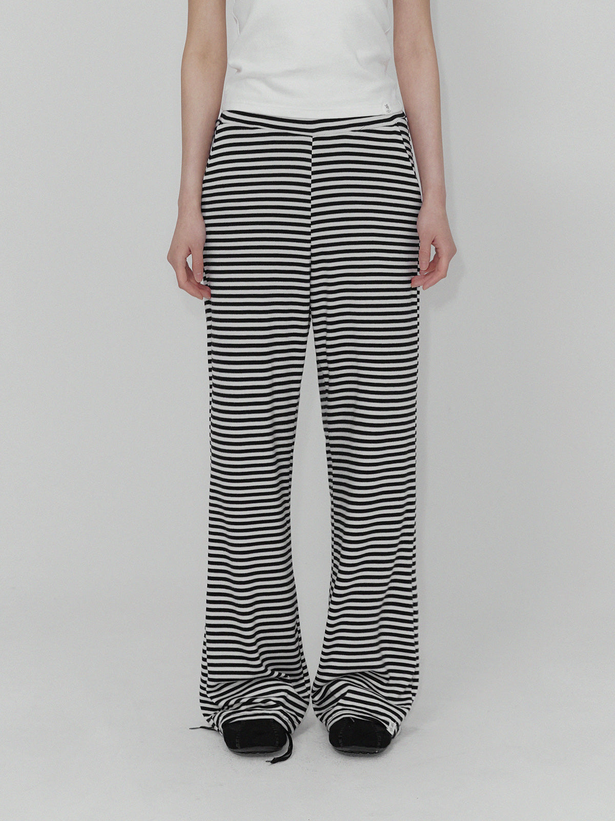 [TWEE] Dult Stripe Banded Bootcut Long Pants