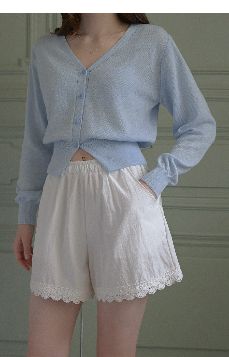 [TWEE] Evelyn V-Neck Cardigan