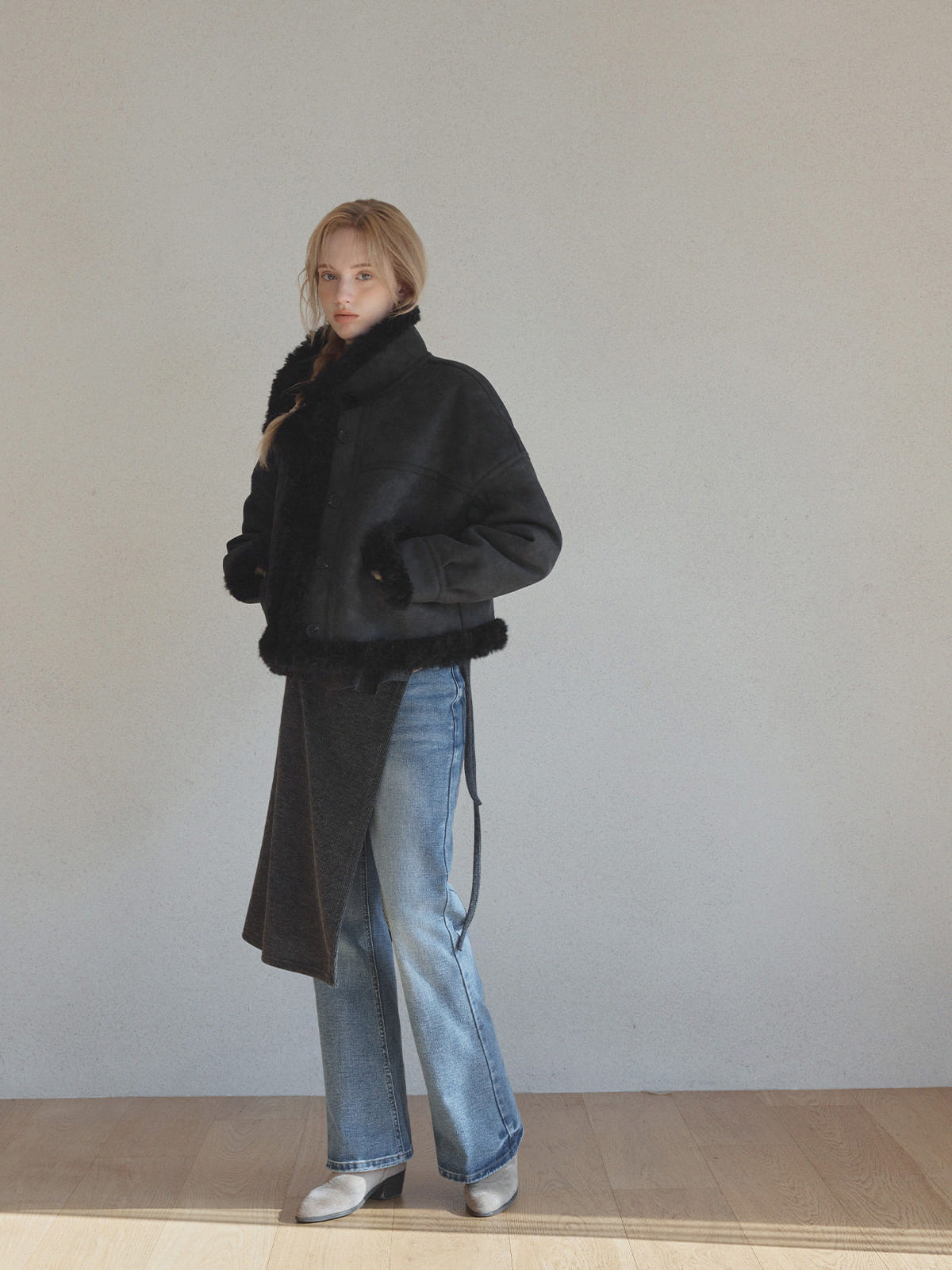 [TWEE] Oblin Color-Block Kunstwildleder Mustang