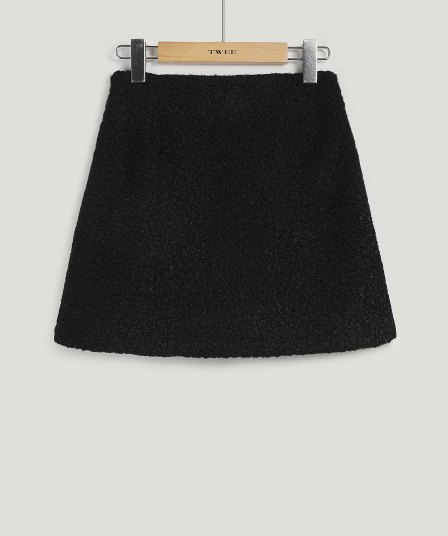 [TWEE] Rebut Bouclé Mini Skirt