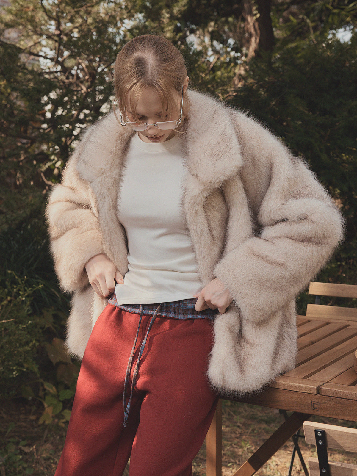 [TWEE] Quần Sweatpants Rộng Phối Màu Jardin Check