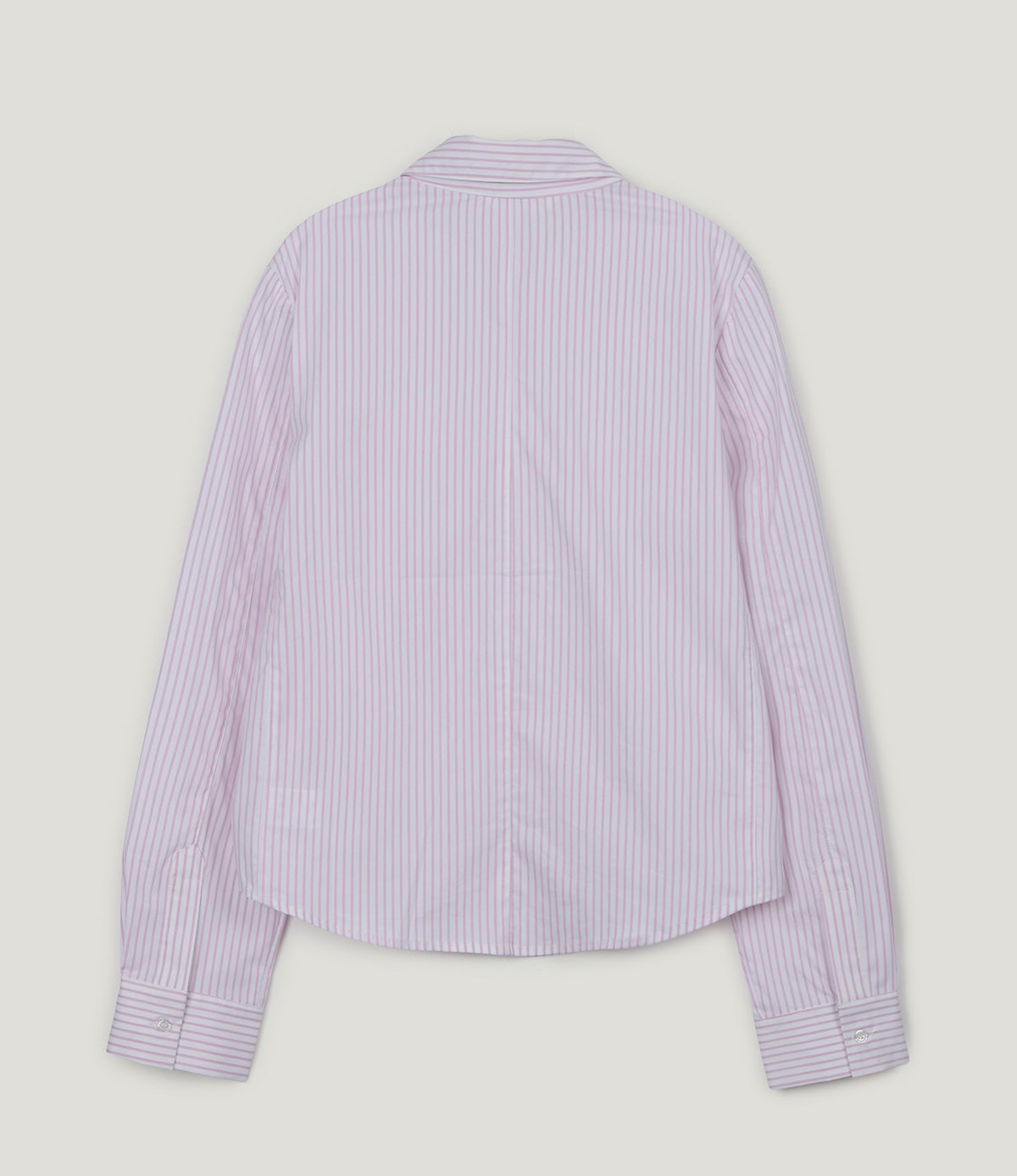 [TWEE] Ronty Stripe Embroidered Pocket Long Sleeve Shirt