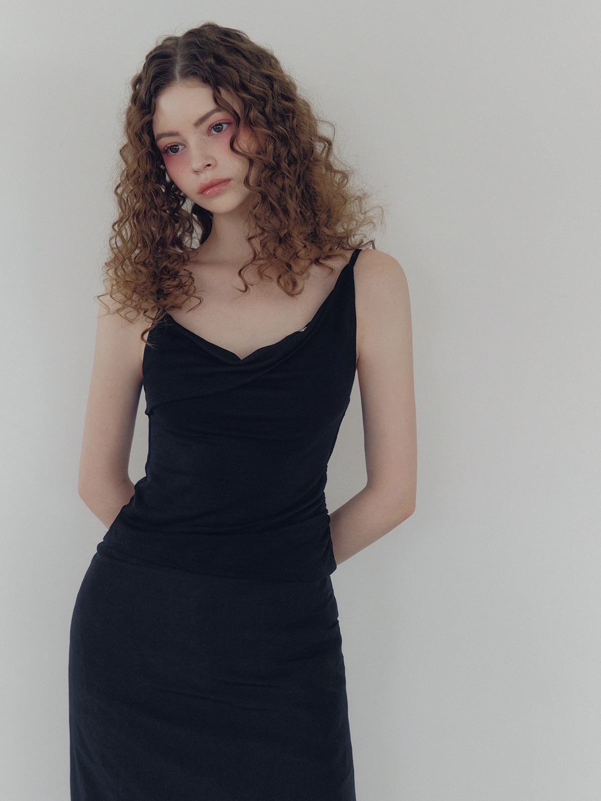 [TWEE] Dein shirring drape sleeveless