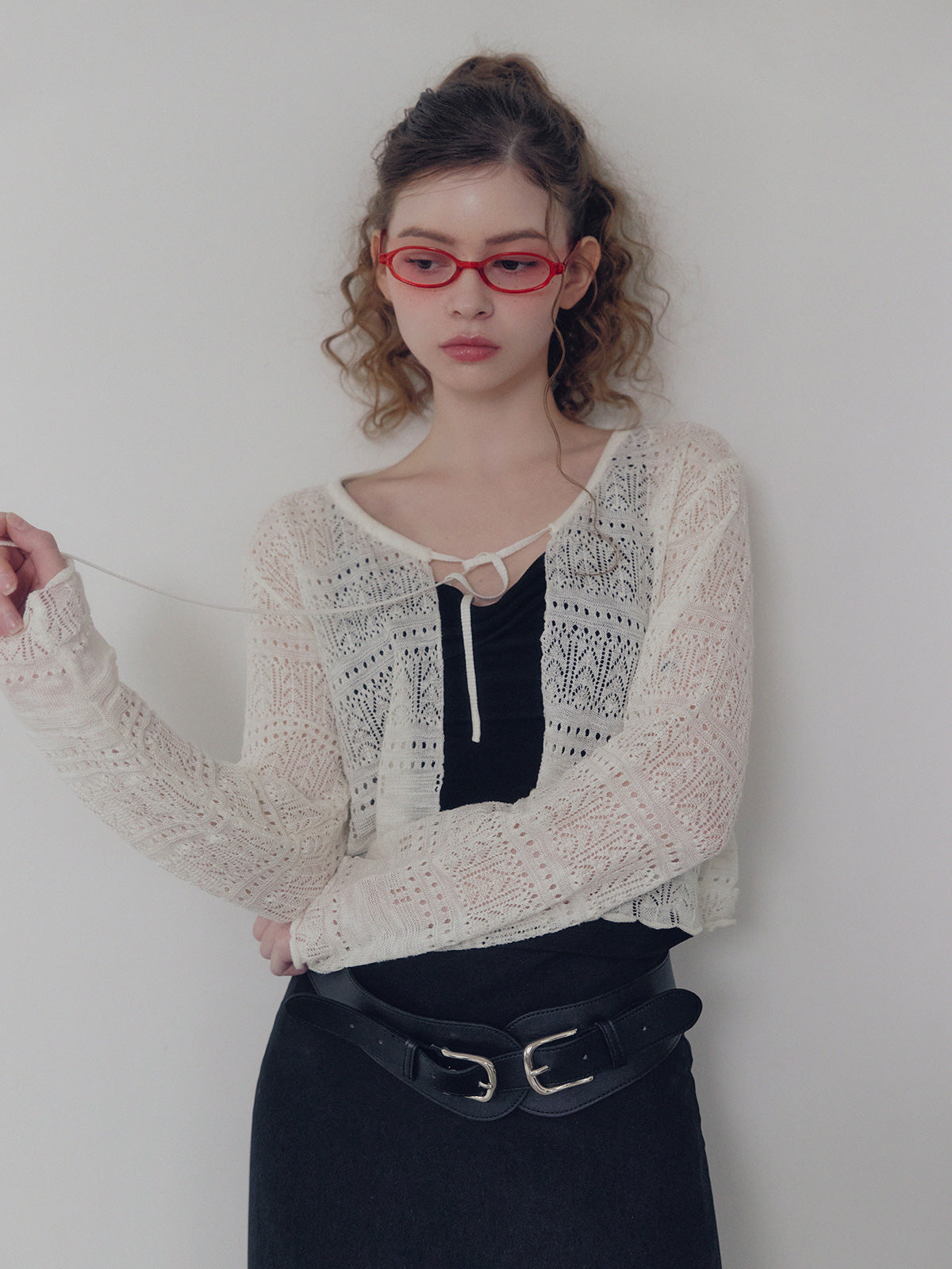 [TWEE] Buechen Punching Scasi Cardigan