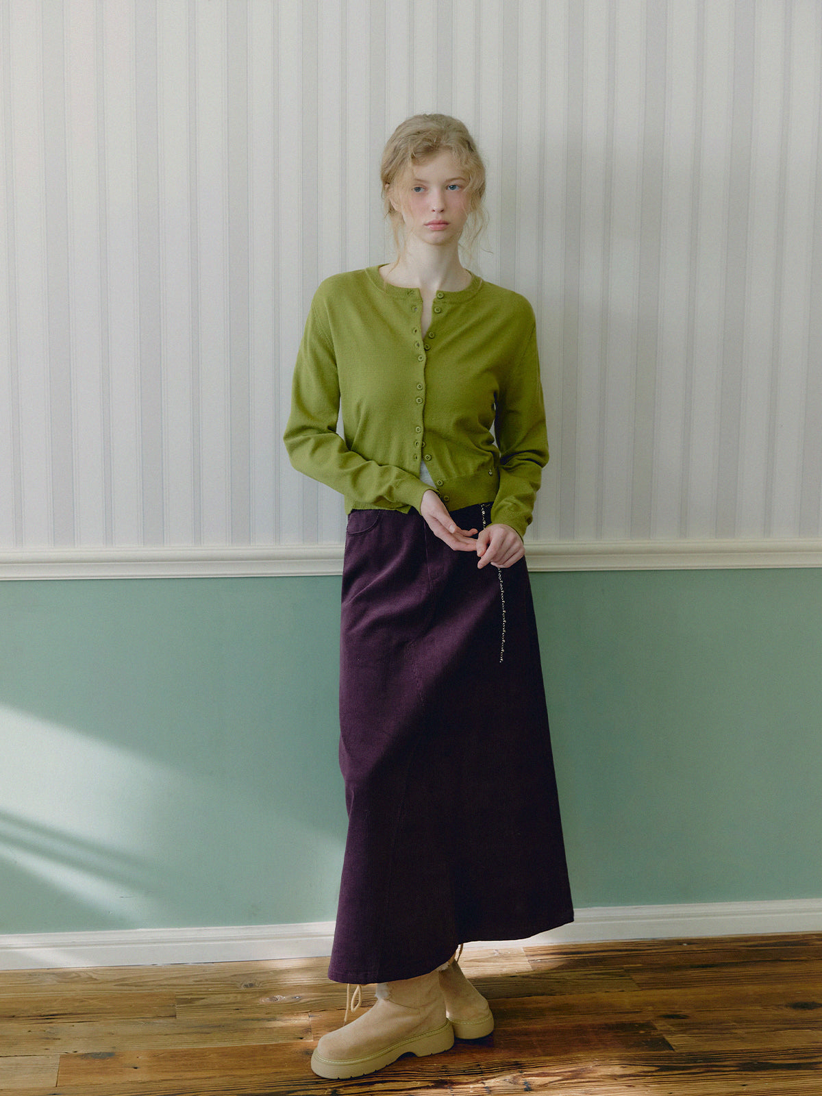 [TWEE] 투데트 코듀로이 맥시 롱 스커트