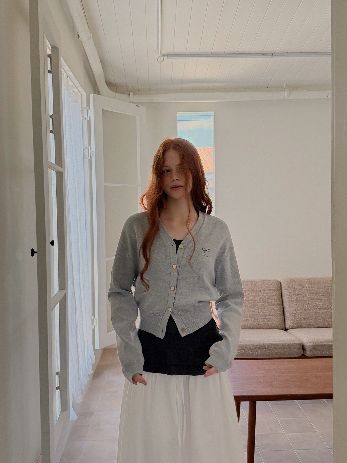 [TWEE] Bonita Ribbon bestickter Cardigan