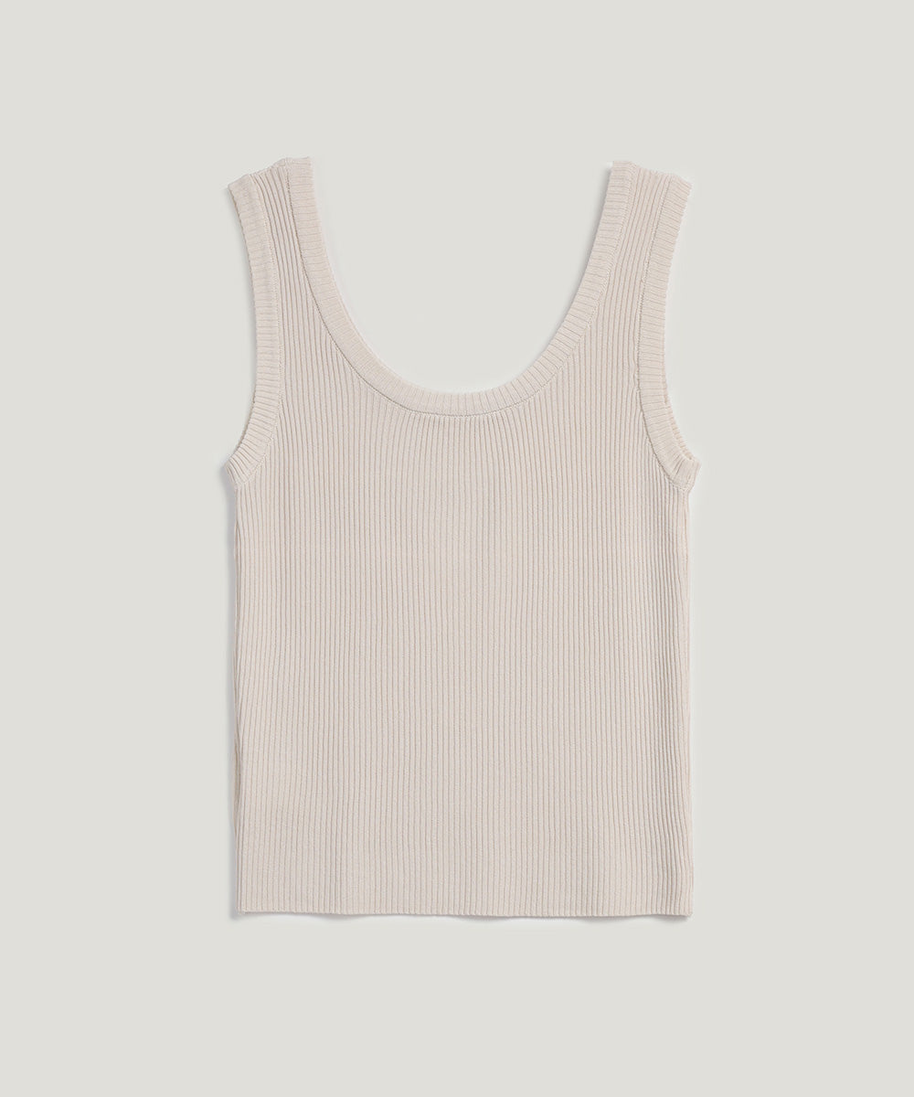 [TWEE] Nukin U-Neck Knit Sleeveless