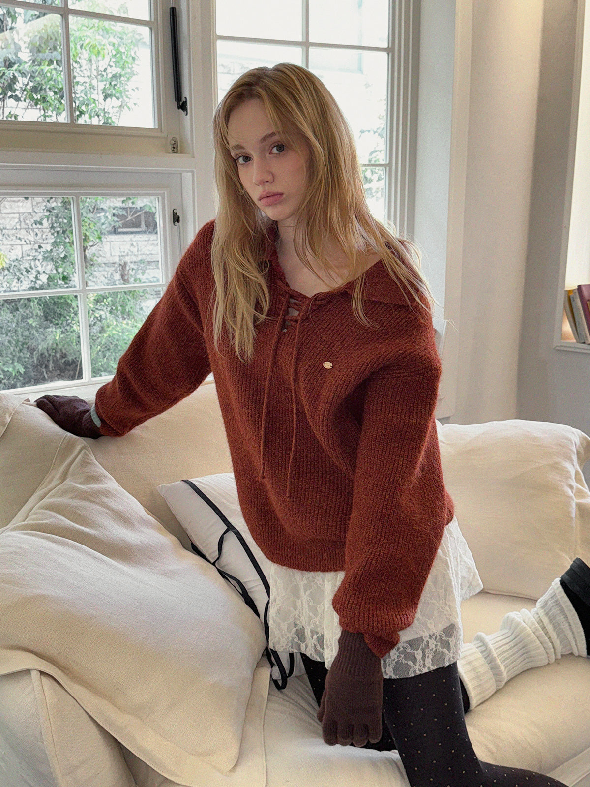 [TWEE] Đầm Mini Mebin Sheer Shirring 2 Chiều