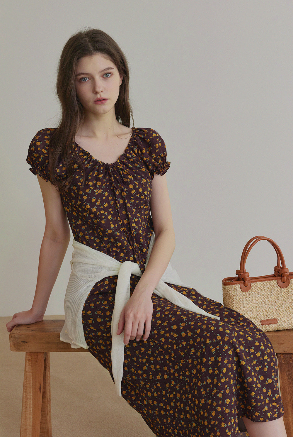 [TWEE] Robe longue Shua Floral réversible