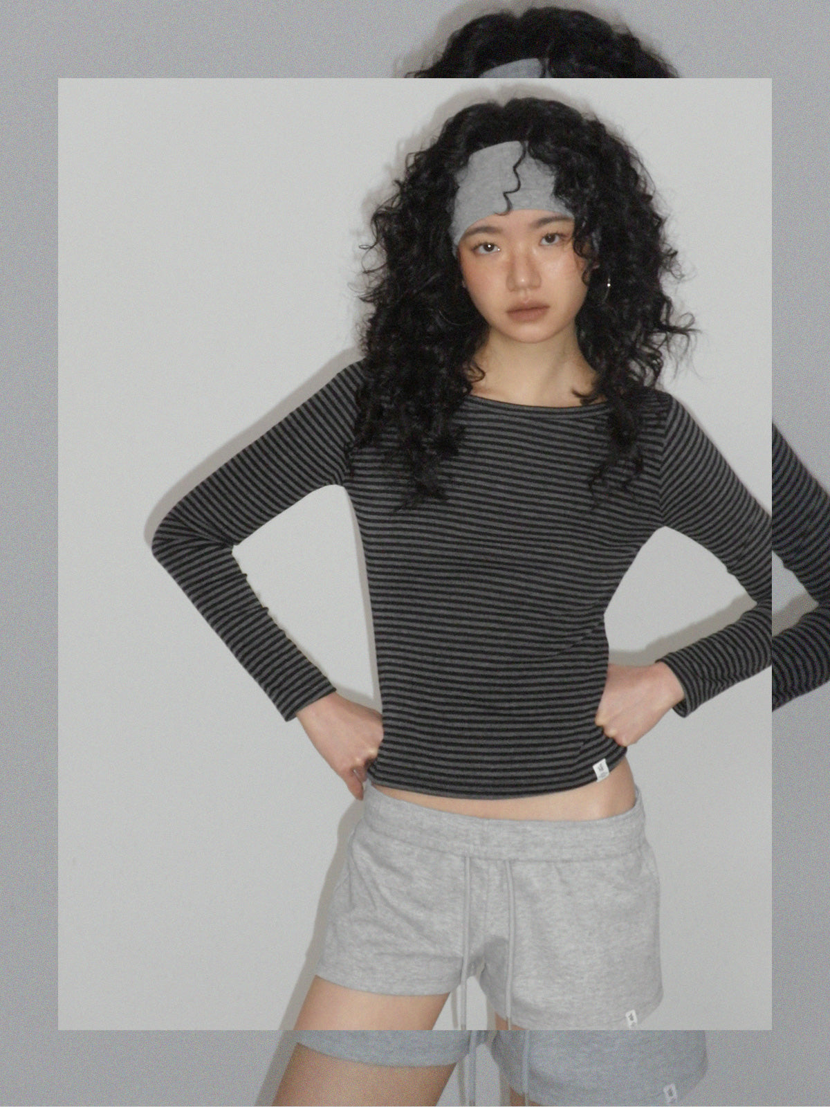 [TWEE] Boen Stripe Boatneck Long Sleeve T-shirt