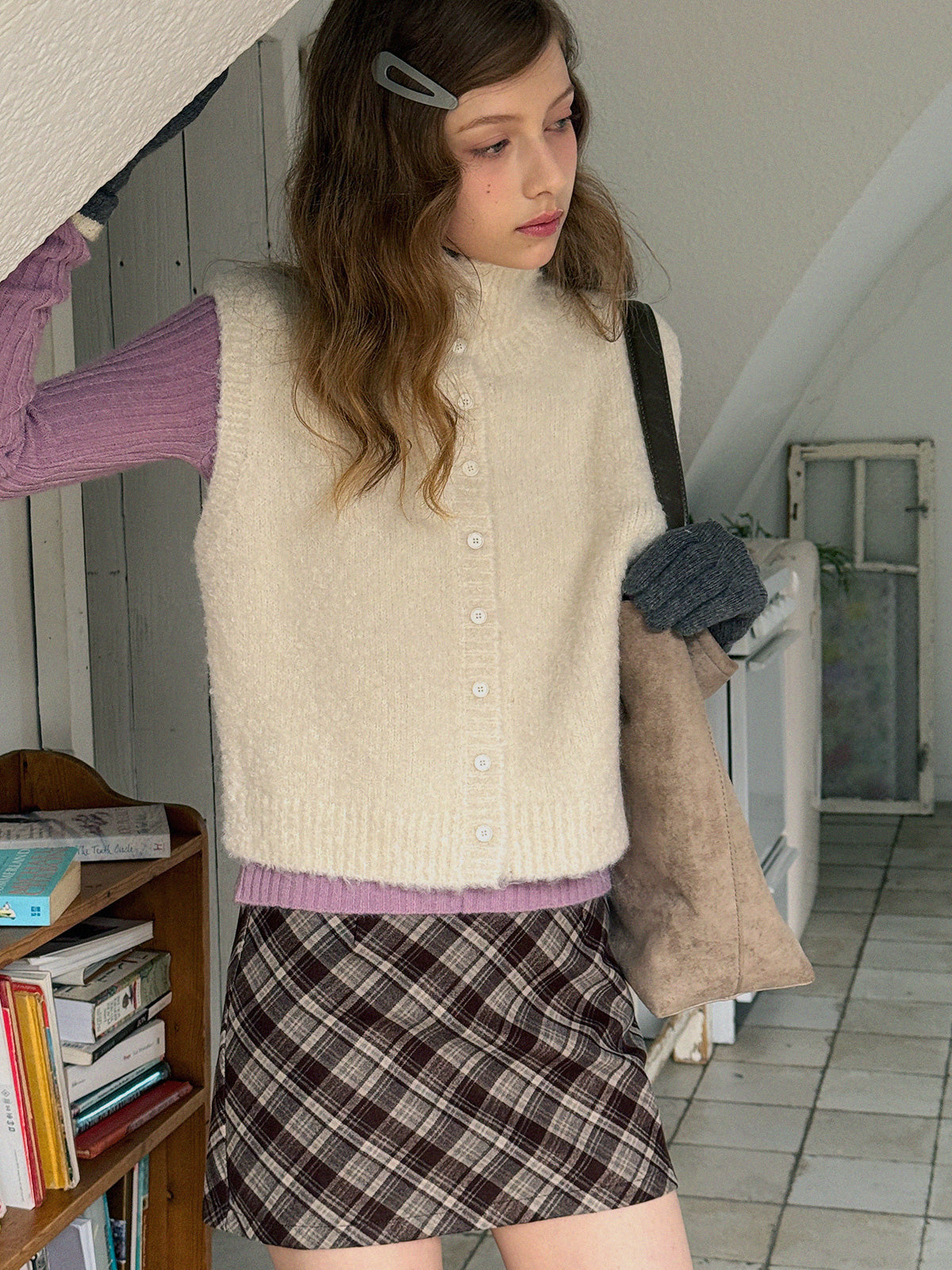 [TWEE] Áo Gile Len Cổ Cao