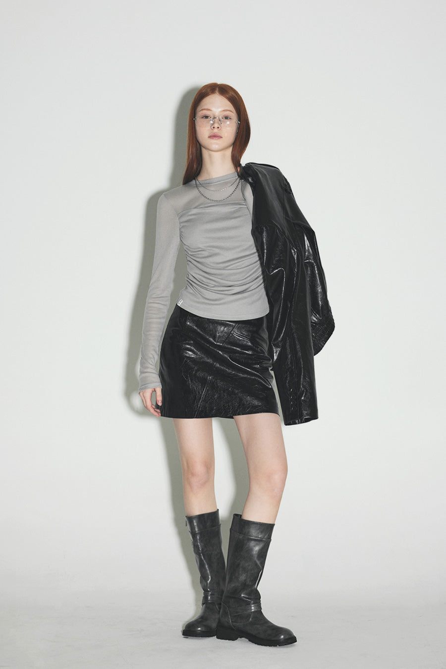 [TWEE] Milan Wave Shirring T-Shirt