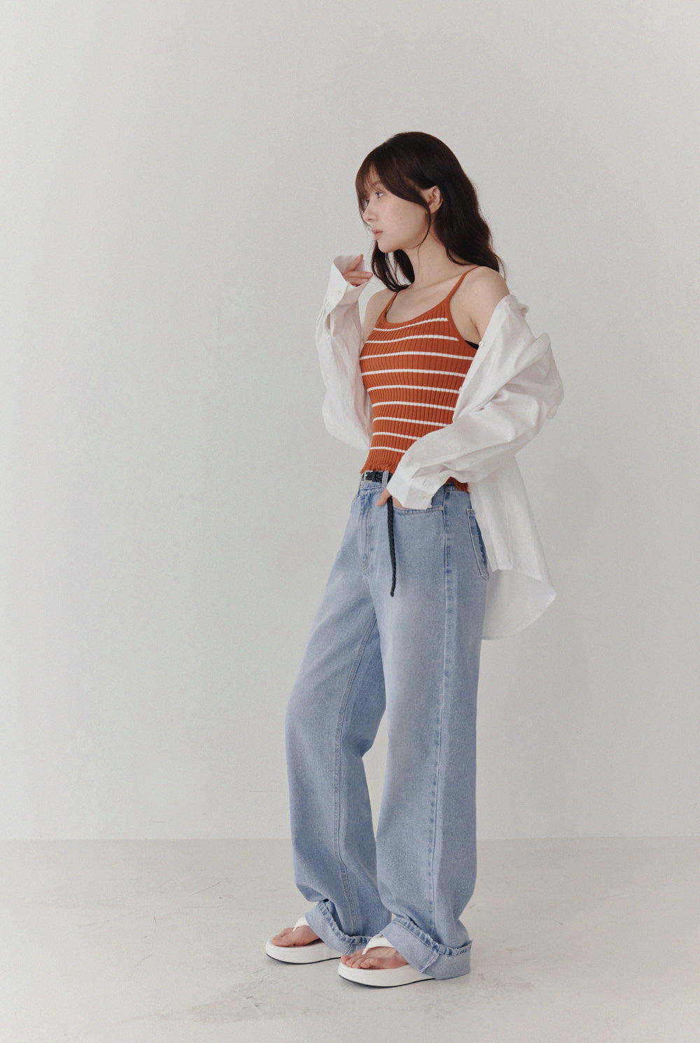 [TWEE] Emend Leinen Oversized Hemd
