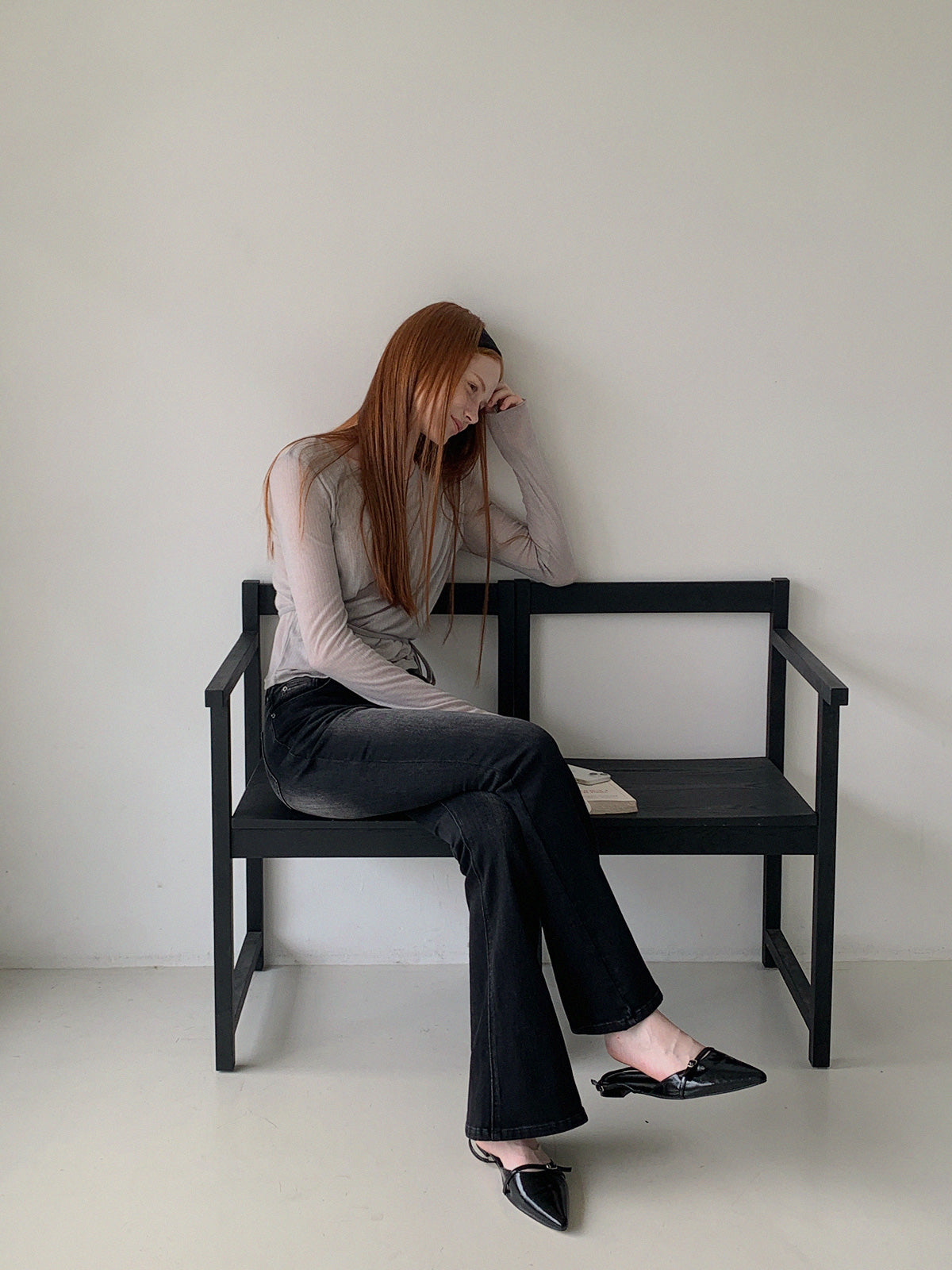 [TWEE] Eren Layered Wrap Long Sleeve T-Shirt