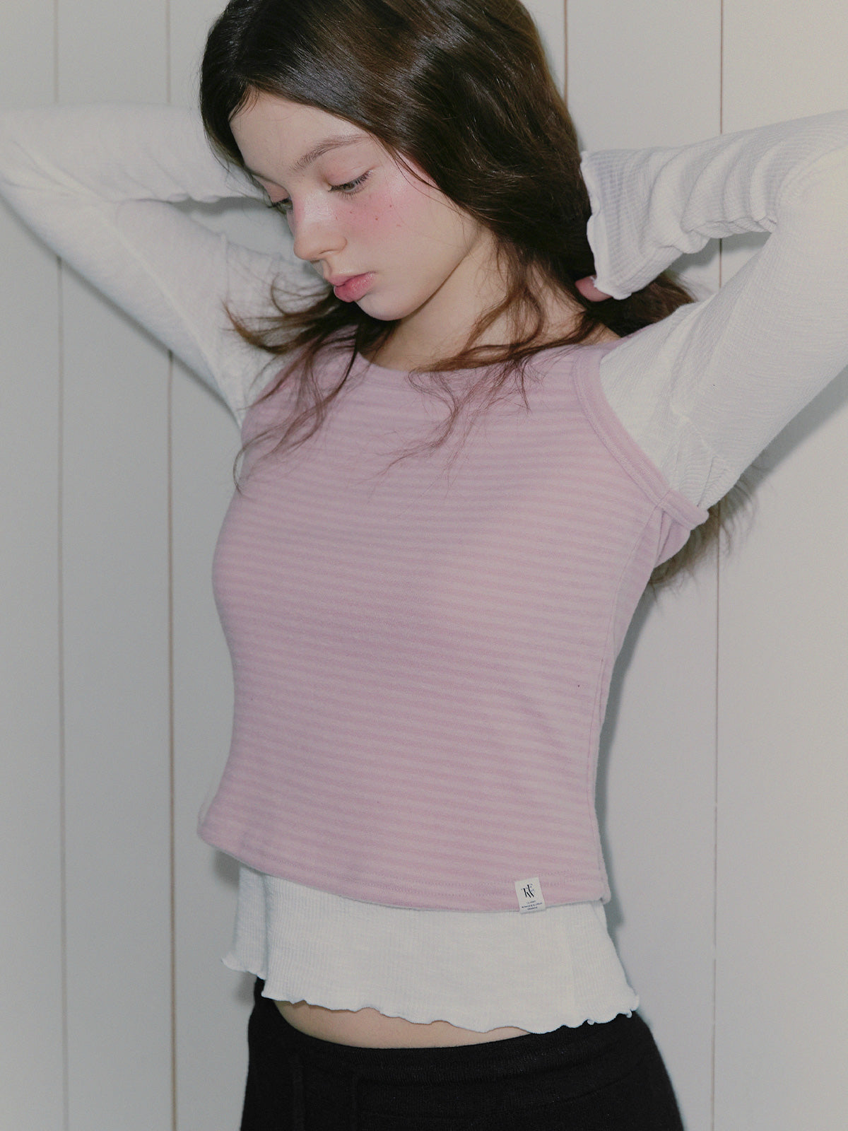 [TWEE] Need Stripe Brushed Sleeveless