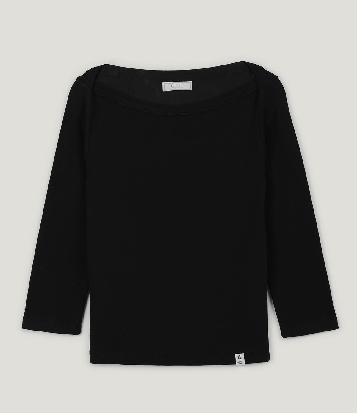 [TWEE] Pair Boat Neck 3/4 Sleeve T-shirt