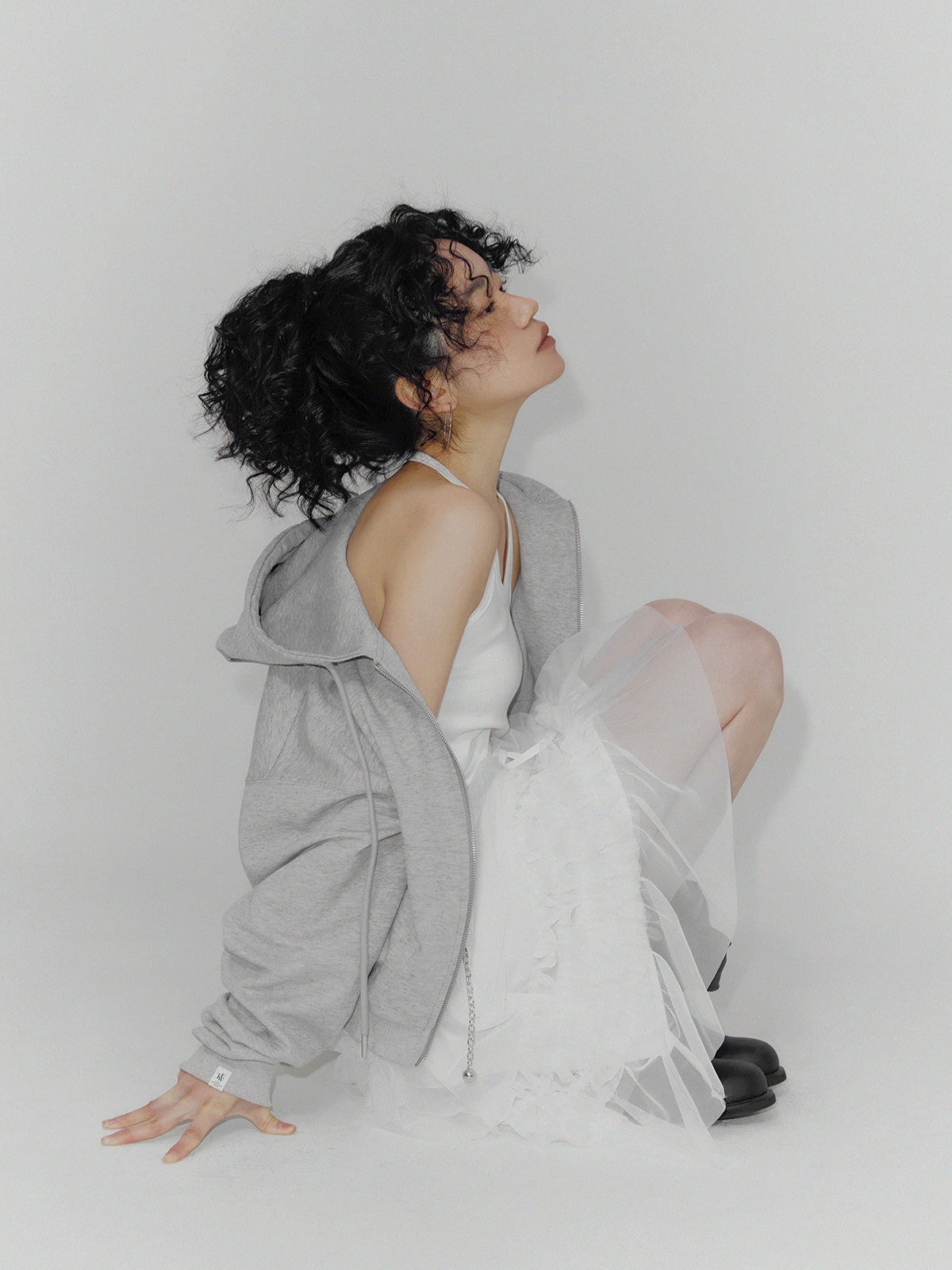 [TWEE] Alden Basic Long-Sleeve Hood Zip-Up