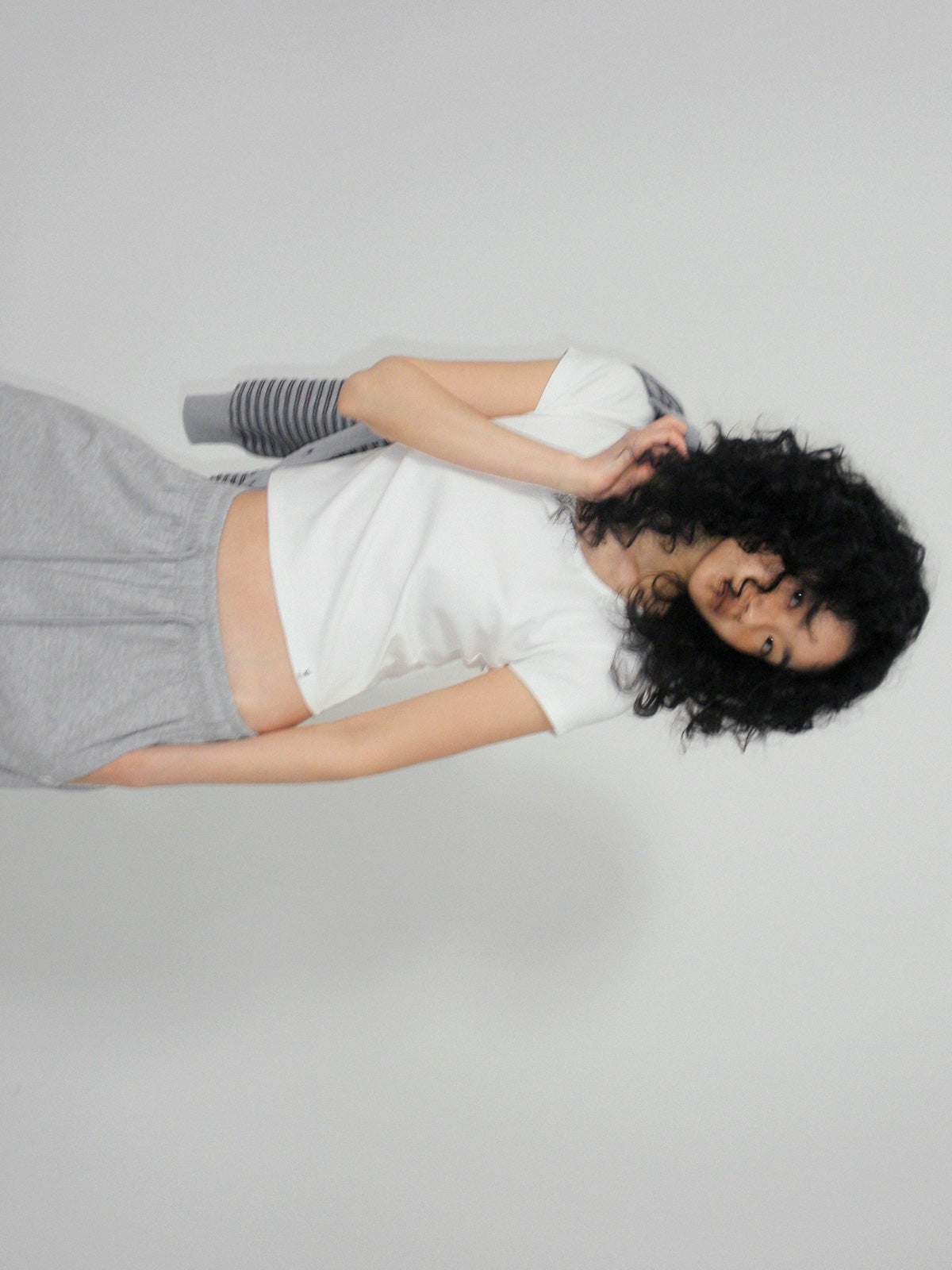 [TWEE] Elite Basic U-Neck Crop Tee