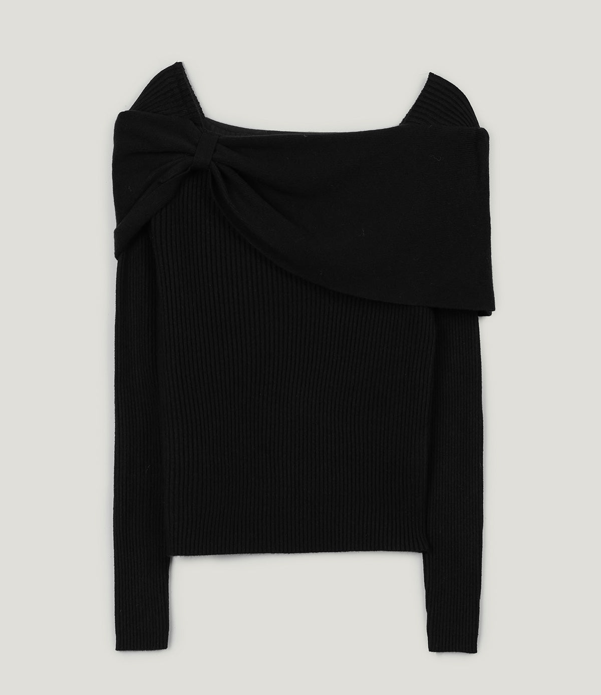 【TWEE】Maglia a coste Turing Ribbon Drape