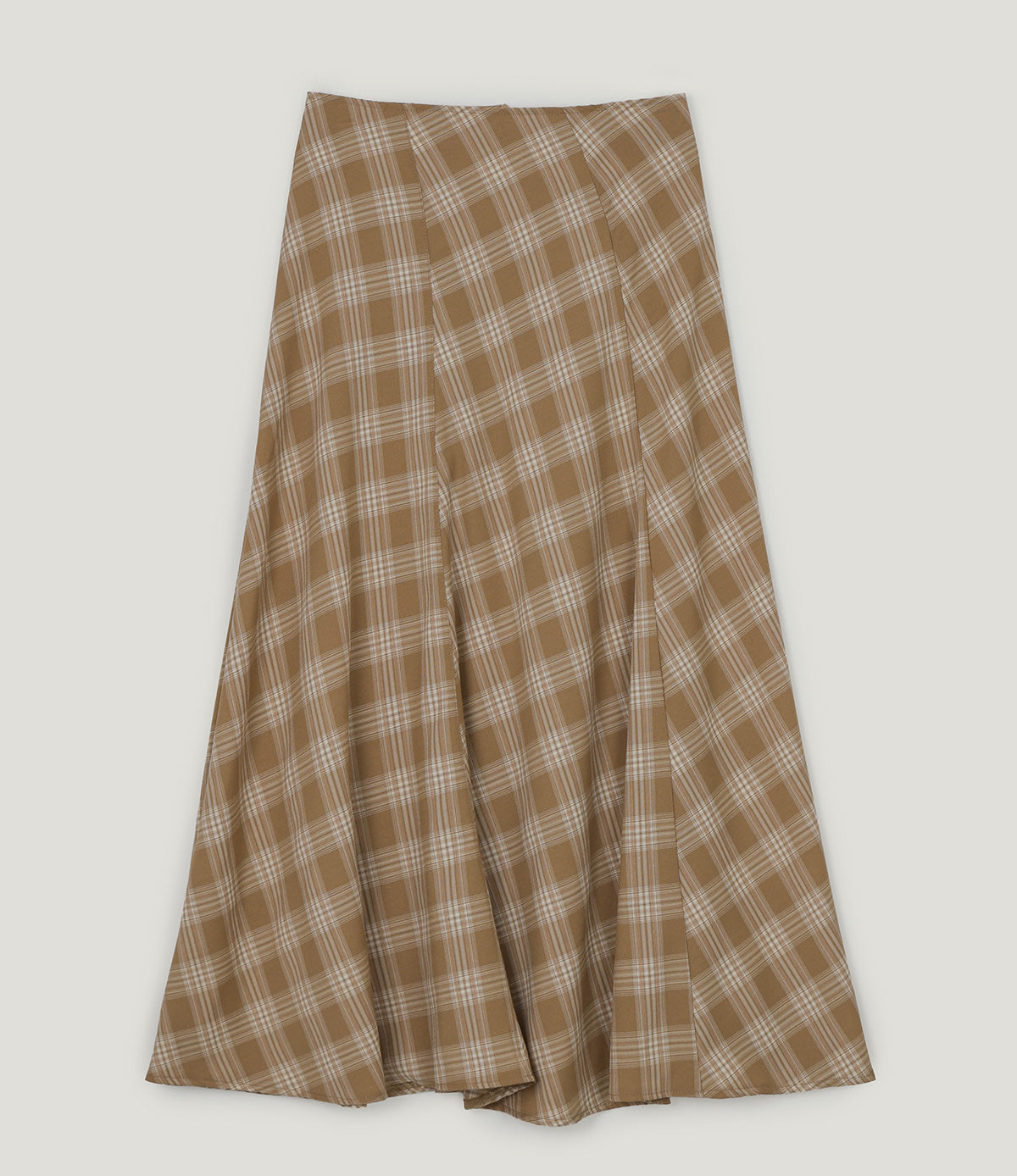 [TWEE] Fitz Check Maxi Long Skirt