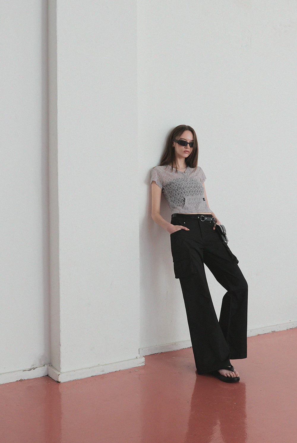 [TWEE] [GROWHIDE] Lophen Pocket Sheer T-Shirt