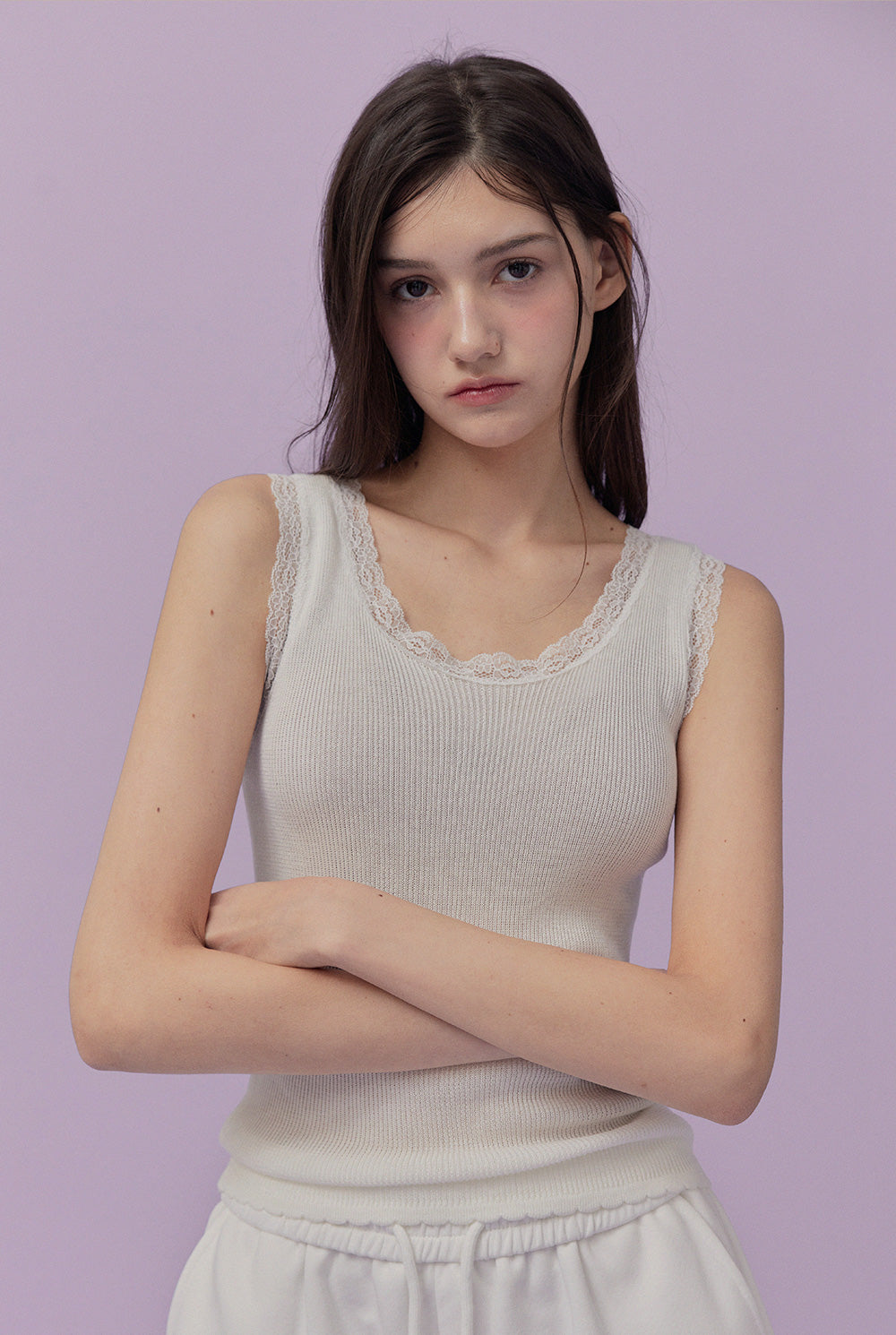 [TWEE] Foresis lace sleeveless