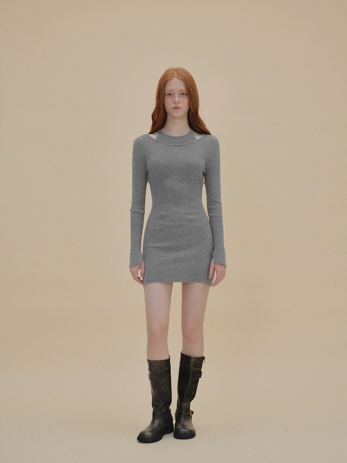【TWEE】Dupe Layered Knit Dress
