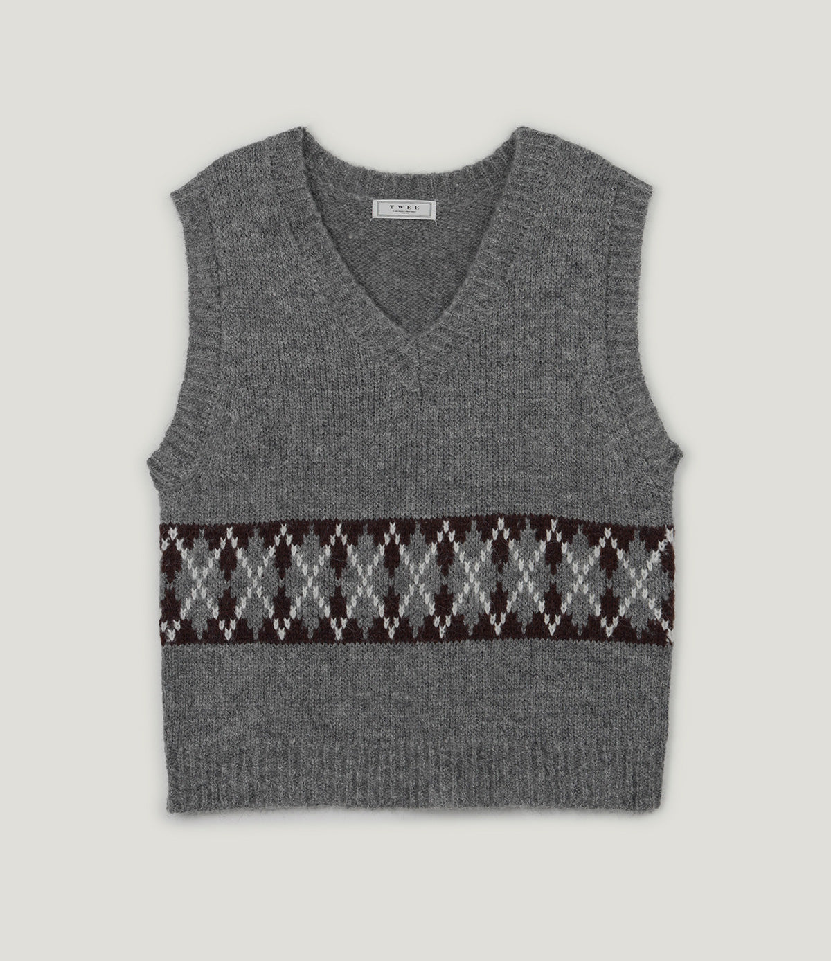 [TWEE] Senit Argyle Knit Vest