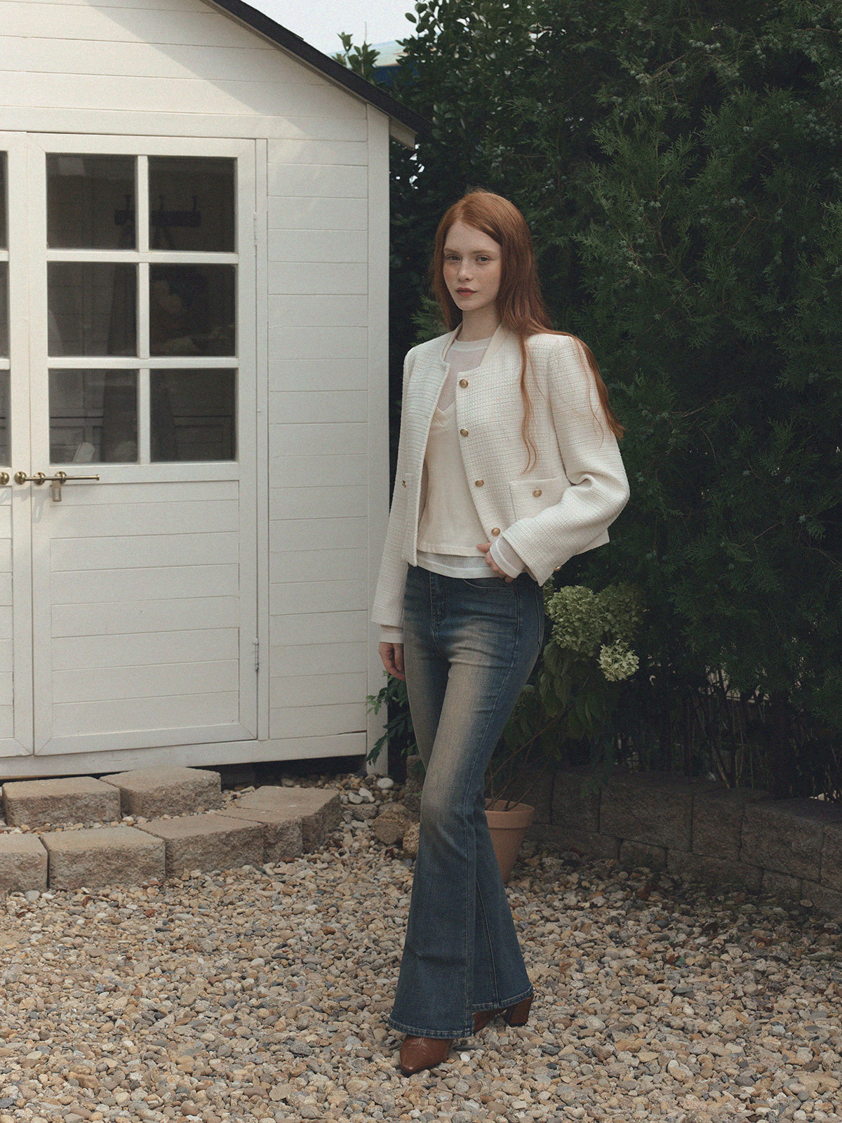[TWEE] Bondy Round Tweed Jacket